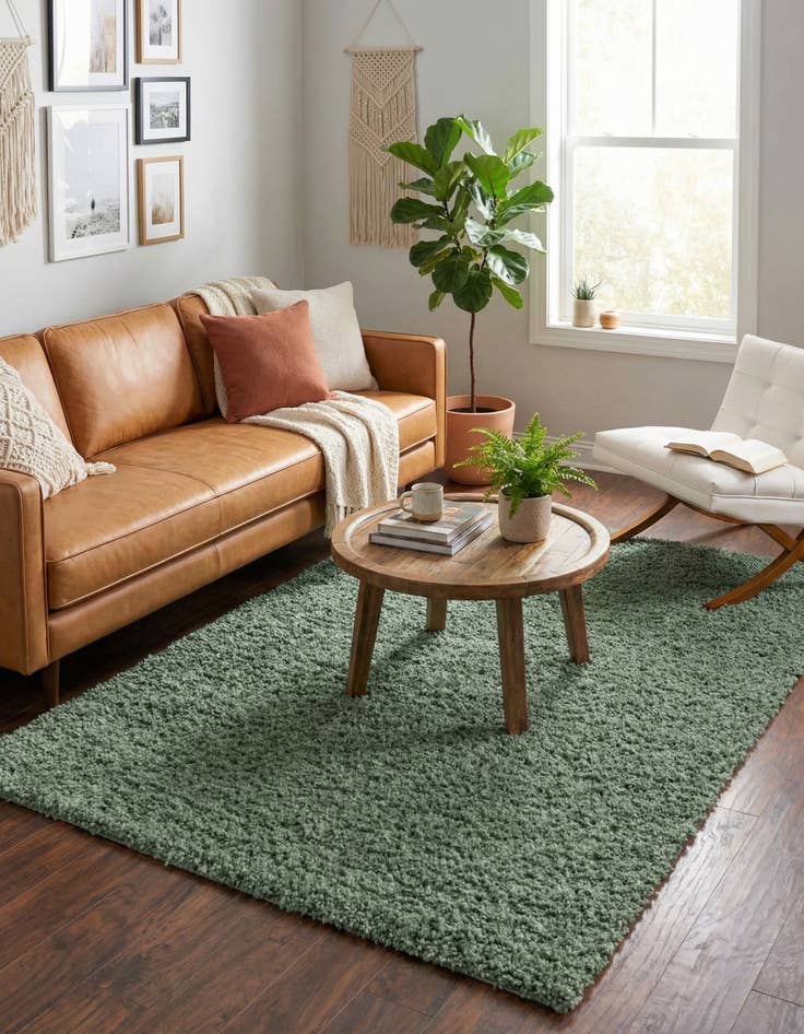 Detail image of 5' 3 x 8' Zermatt Shag Rug