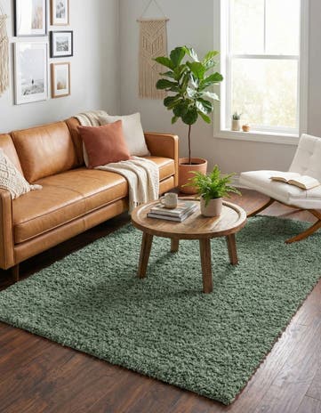 Sage Zermatt Shag Rug