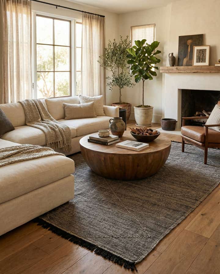 6' 8 x 9' 5 Hand Knotted Moroccan Wool Rug