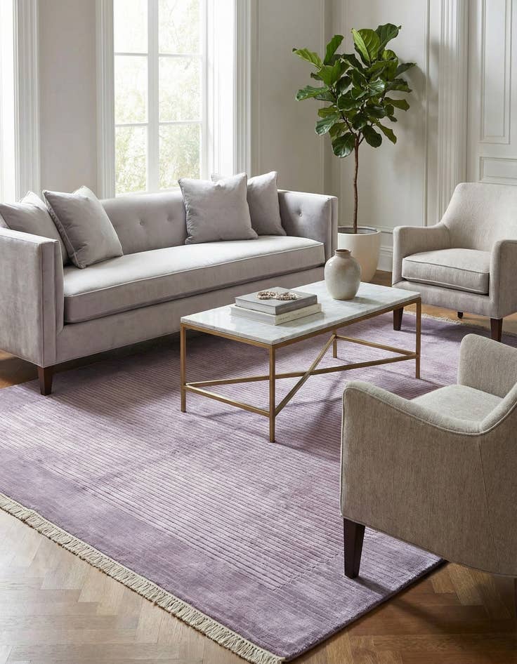 Detail image of 3' 11 x 6'  Hand Knotted Darya Wool Rug