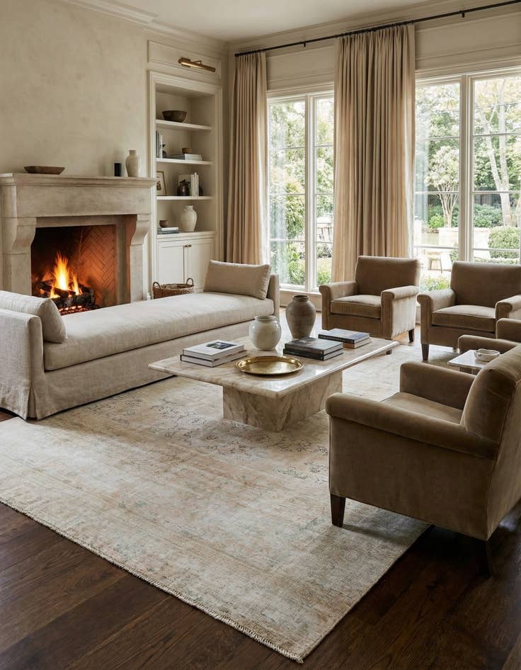 Detail image of 8' 10 x 12' 1  Hand Knotted Ultra Vintage Persian Wool Rug