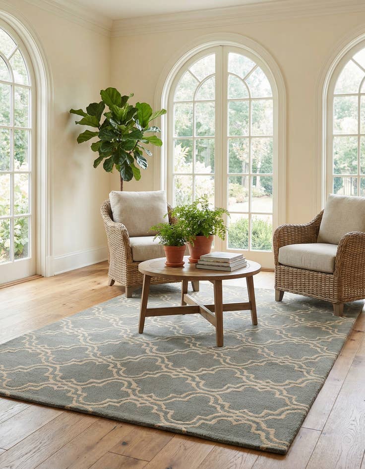 Detail image of 5' x 8' Luna Wool Rug