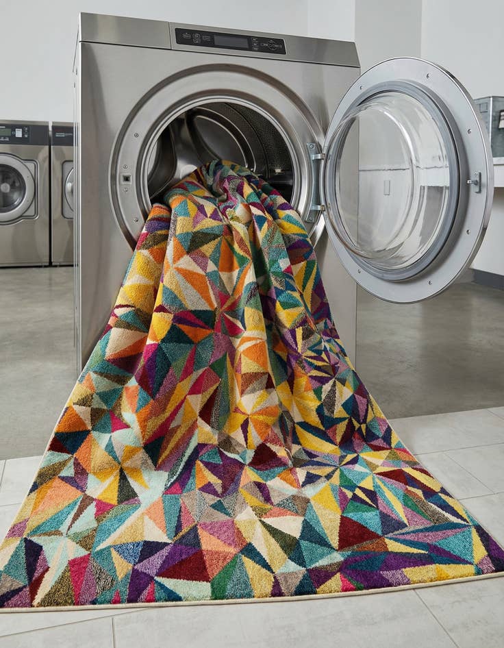 Detail image of  7' x 10'  Washable Hyacinth Rug