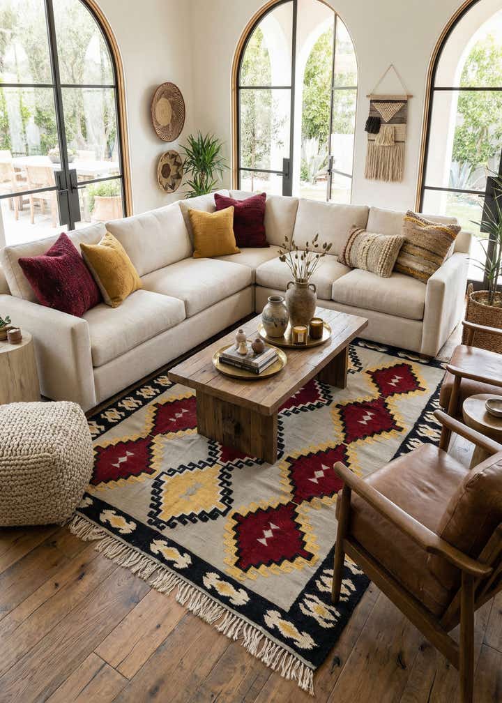 7' 10 x 10' 7 Hand Knotted Darya Wool Rug
