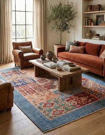 5' 8 x 7' 9 Hand Knotted Ariana Ziegler Rug