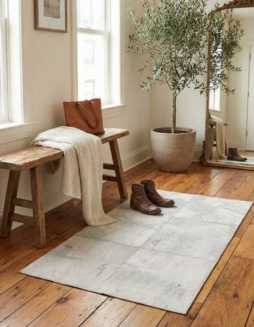 2' x 3' Cowhide Leather Rug