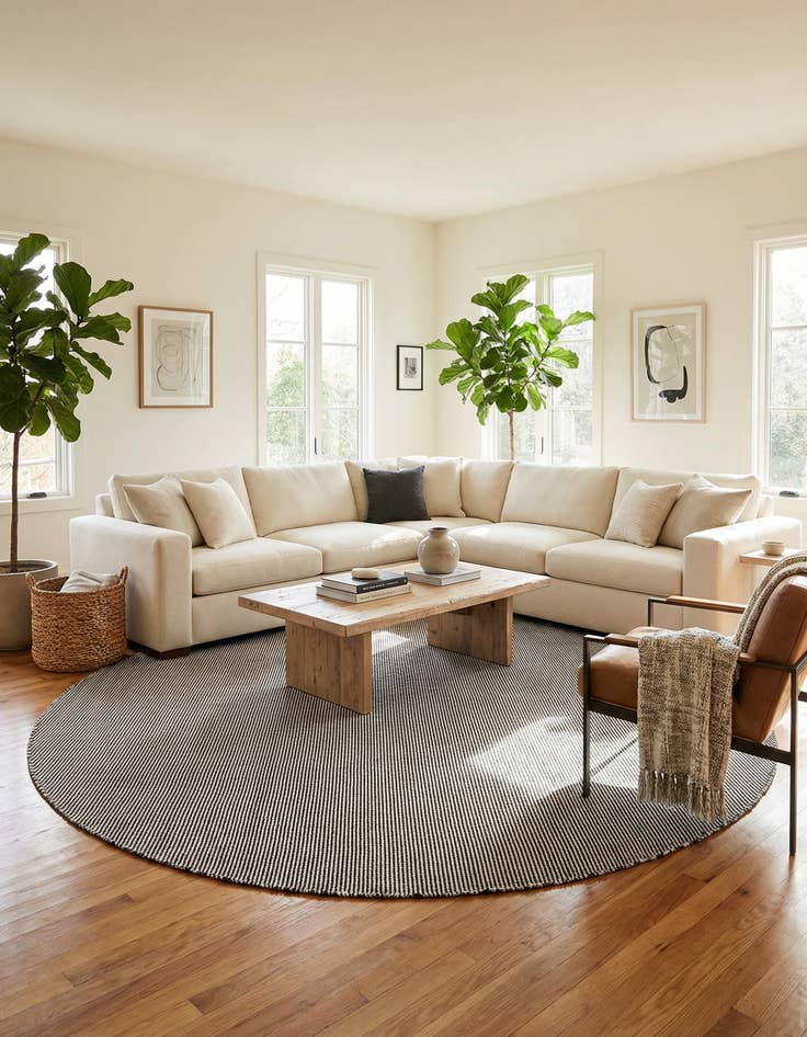 Detail image of 10' x 10'  Washable Jill Zarin Palm Springs Indoor / Outdoor Square Rug