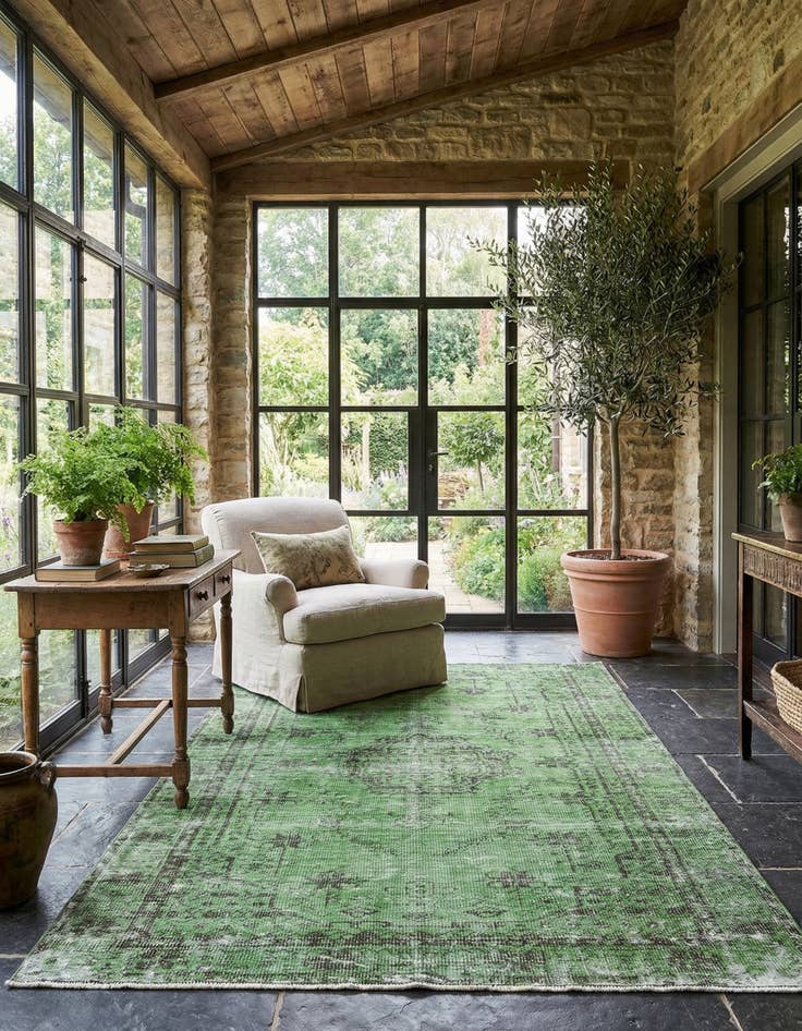 Detail image of 5' 5 x 9' 1 Ultra Vintage Wool Rug