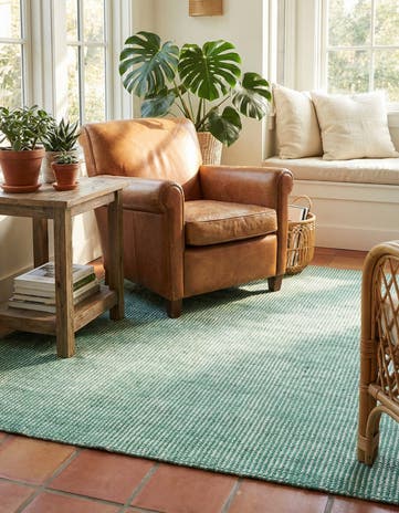4' 1 x 6' 1 Hand Woven Jill Zarin English Manor Farmhouse Wool Rug