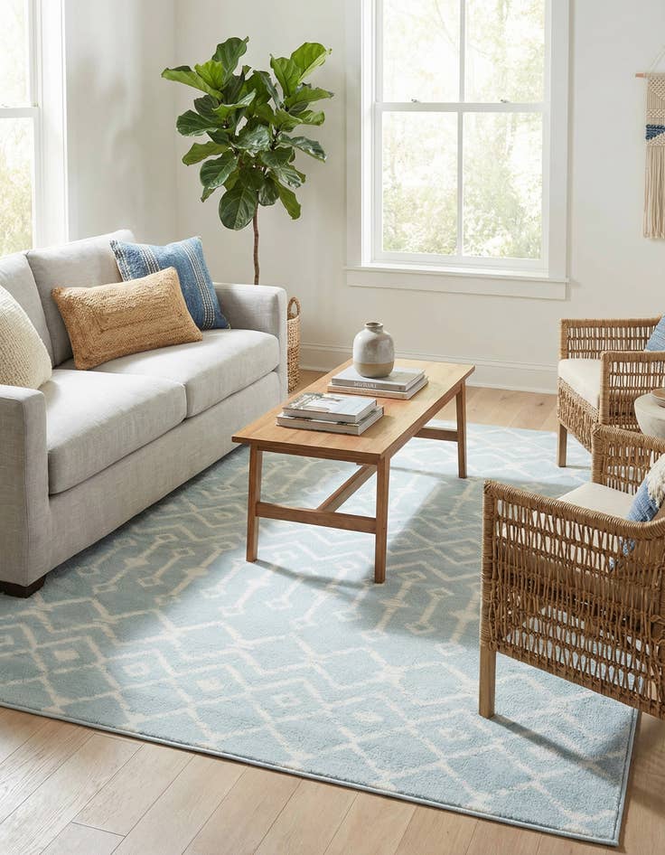 Detail image of 4' x 6' Kasbah Trellis Rug