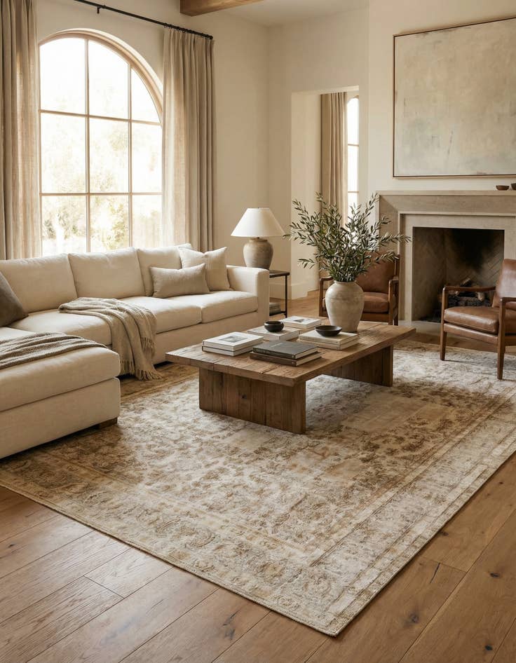 Detail image of 9' 2 x 12' 2  Hand Knotted Ultra Vintage Persian Wool Rug