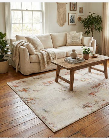 3' 5 x 5' 5 Hand Knotted Ultra Vintage Persian Wool Rug