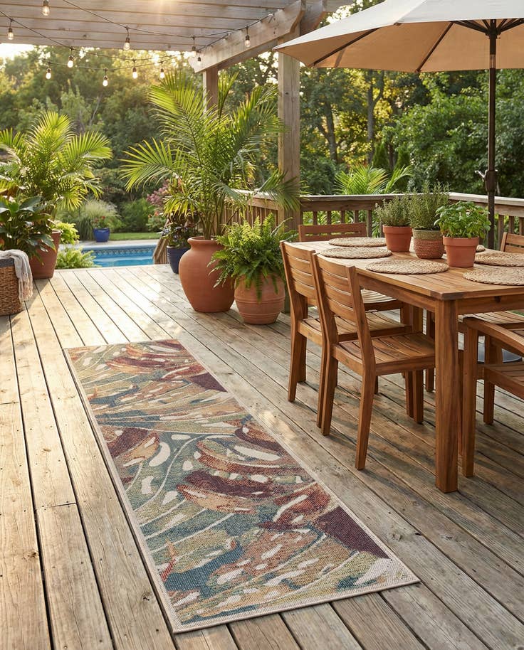 Detail image of 2' 7 x 10' Easy-Clean Baja Indoor / Outdoor Runner Rug