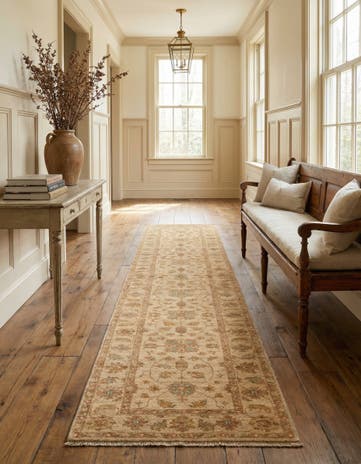 2' x 12' 1 Peshawar Ziegler Wool Runner Rug