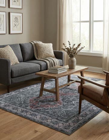 4' 1 x 6' 1 Washable Timeless Rug