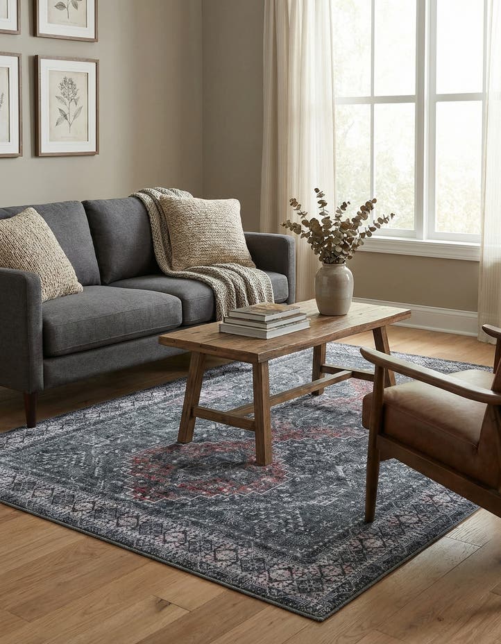 4' 1 x 6' 1 Washable Timeless Rug