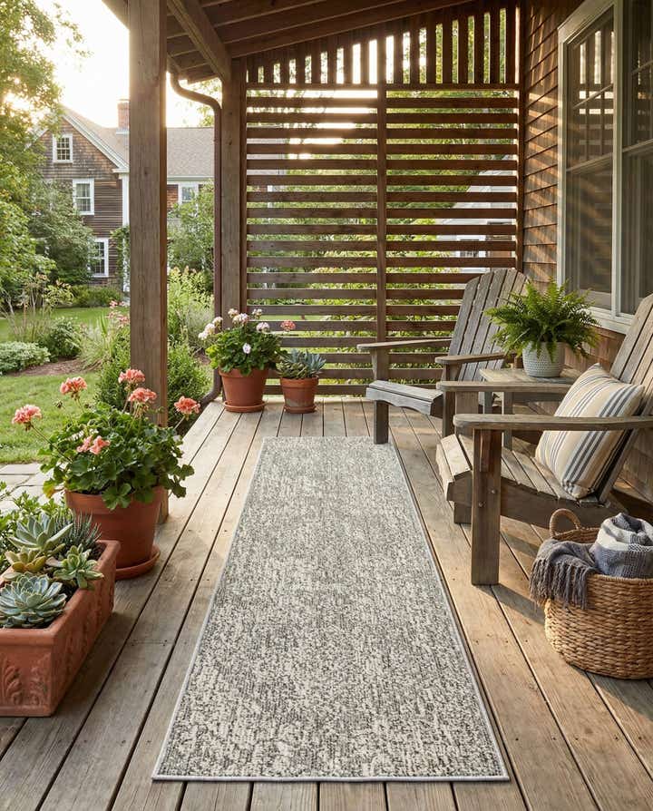 2' x 8' Easy-Clean Traditional Indoor / Outdoor Runner Rug