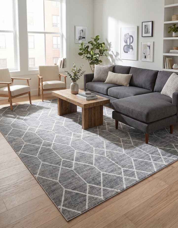 9' 10 x 14' Lattice Trellis Rug