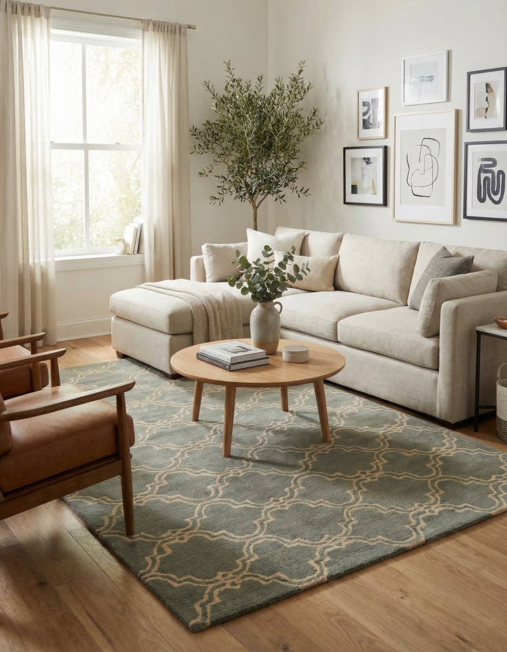 Detail image of 5' x 8' Luna Wool Rug