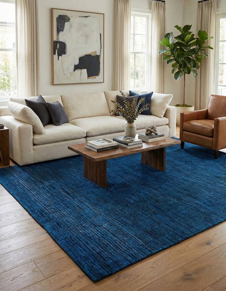 Detail image of 7' 10 x 10'  Hand Knotted Darya Wool Rug