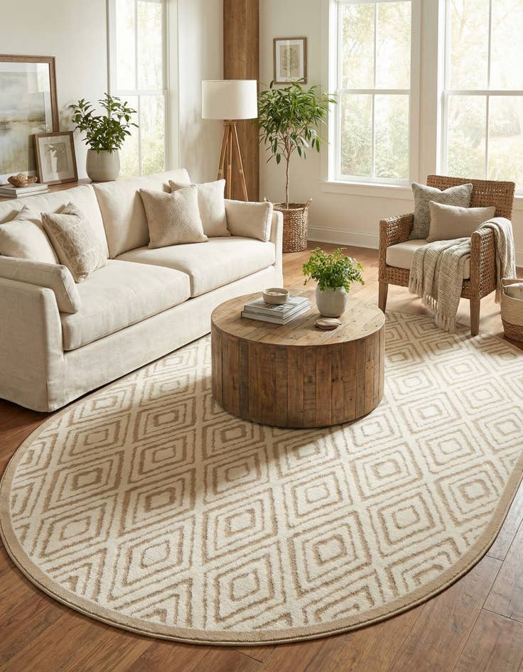 Detail image of 7' x 10' Hermitage Oval Rug