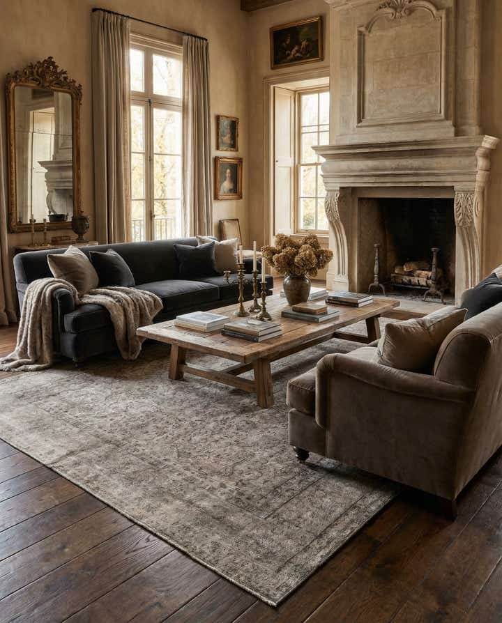 9' 9 x 13' 5 Vintage Royal Wool Rug