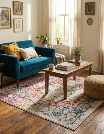 4' x 4' Madeline Vintage Square Rug