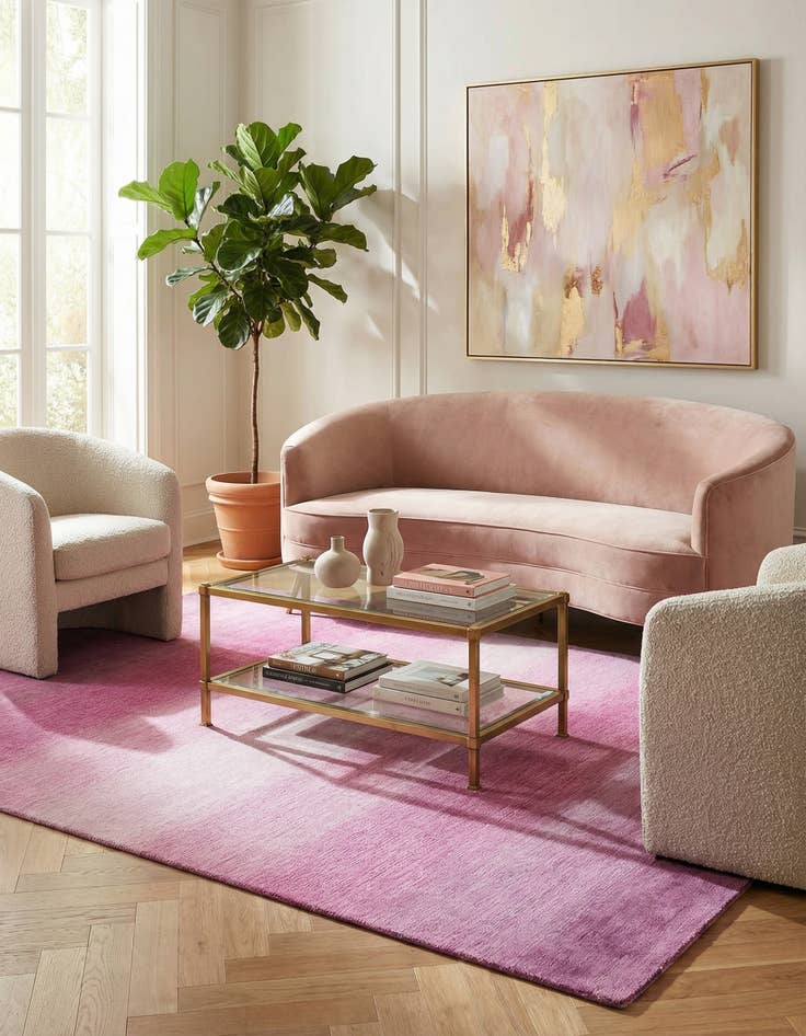 Detail image of 5' 3 x 7' 6 Hand Knotted Darya Wool Rug