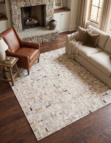4' 11 x 8' 1 Cowhide Stocks Rug