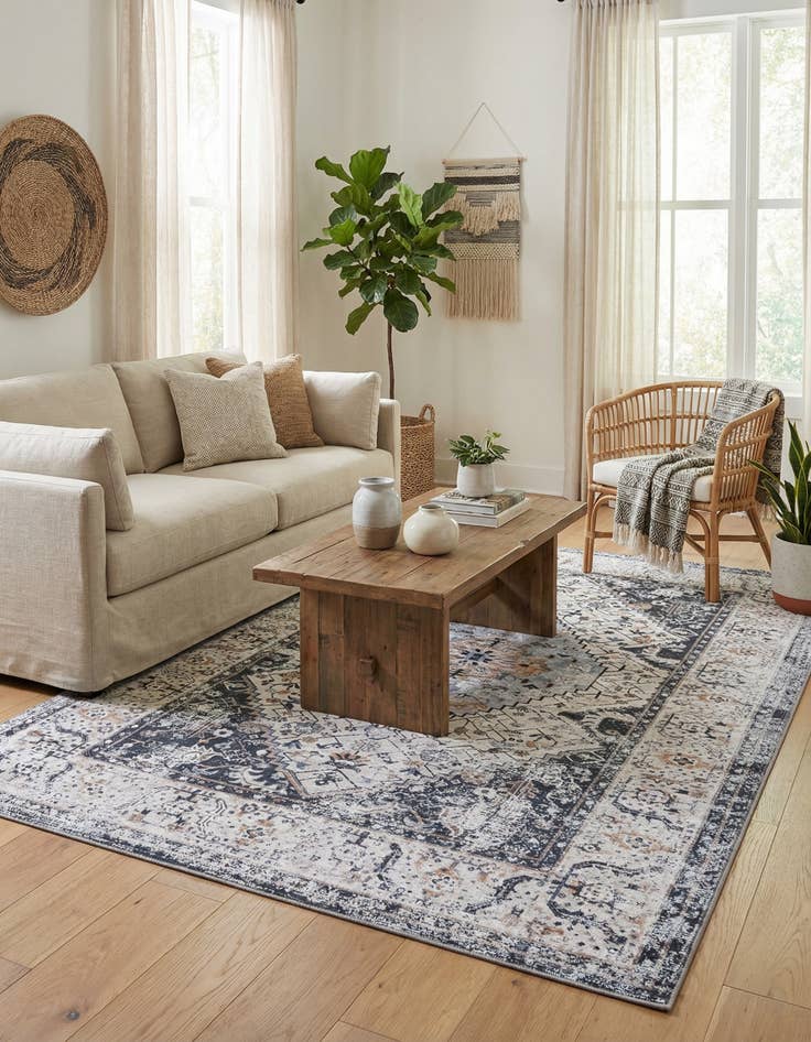 Detail image of  5' x 8'  Washable Yara Rug