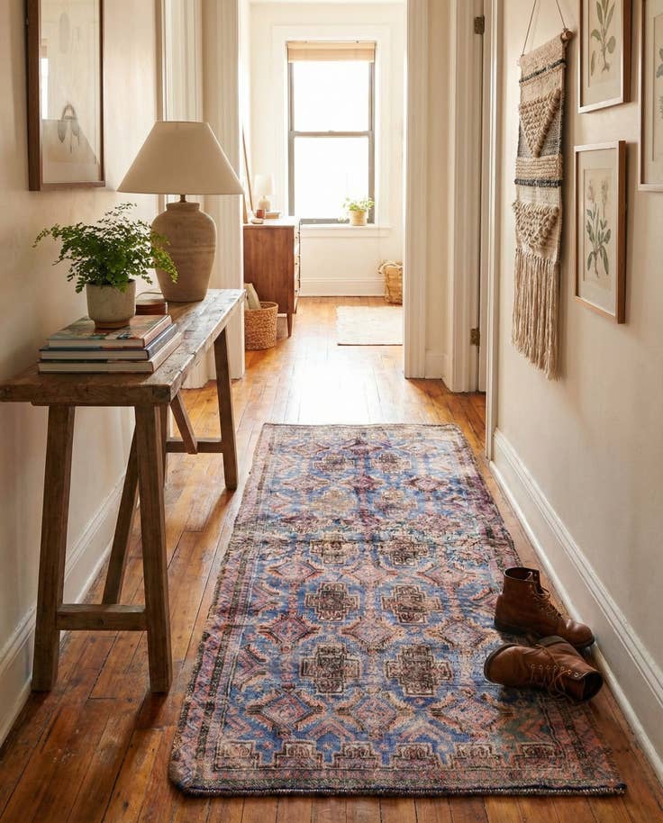 Detail image of 2' 6 x 5' 2 Hand Knotted Ultra Vintage Persian Wool Rug