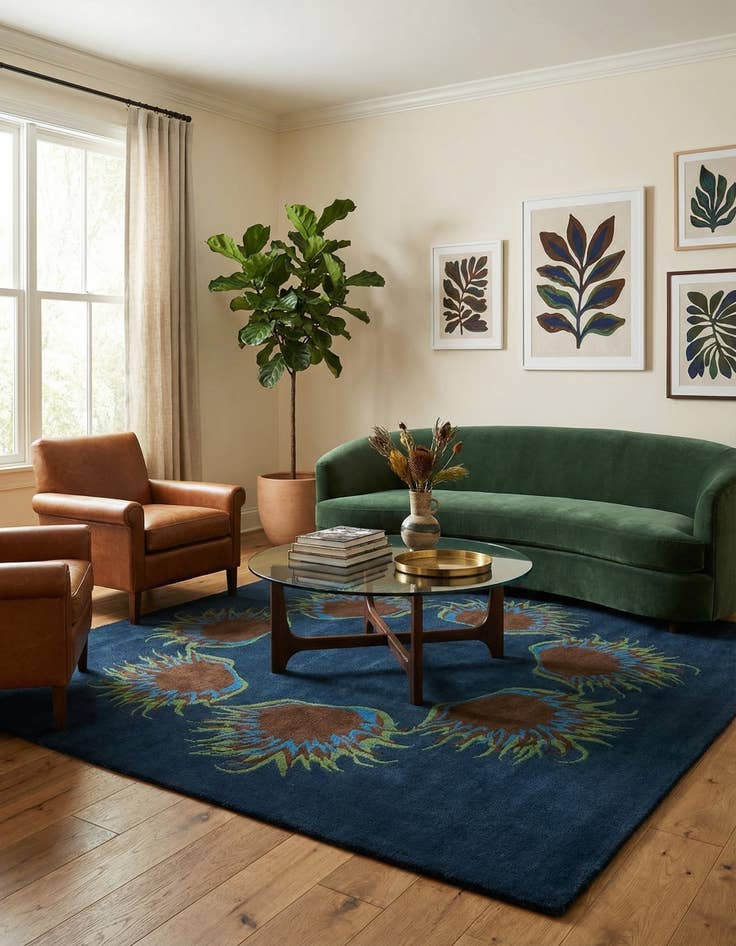 Detail image of 7' 6 x 7' 7 Agra Square Rug