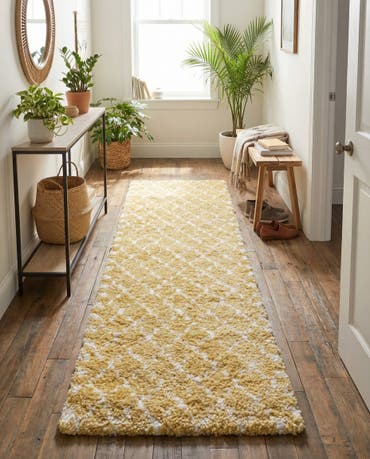  2' 7 x 10' Moroccan Shag Runner Rug