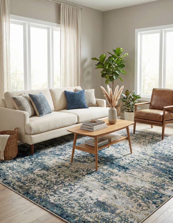 Detail image of 6' x 6' Ethereal Square Rug