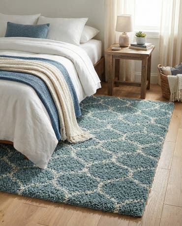  2' x 3' Lattice Shag Rug