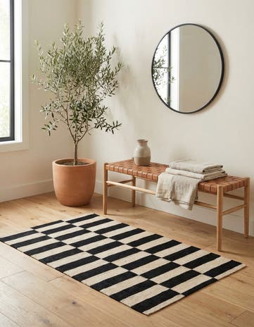 2' 9 x 3' 10 Hand Woven Kilim Modern Wool Rug