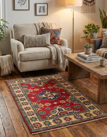 2' 8 x 4' 1 Hand Knotted Kazak Rug