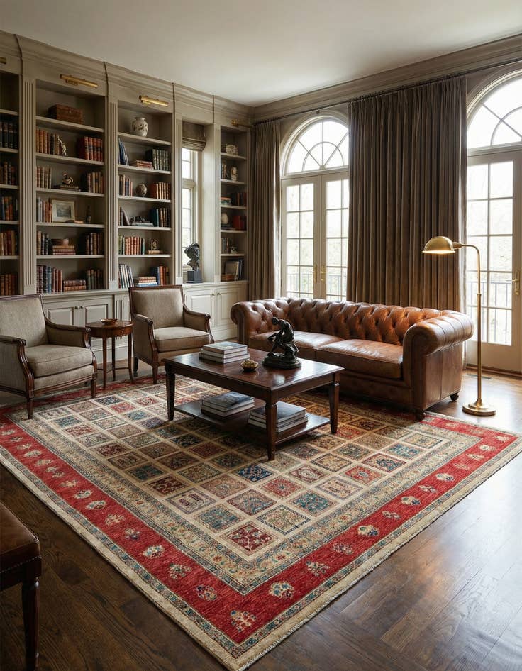 Detail image of 10' x 13' 7  Hand Knotted Ariana Ziegler Rug