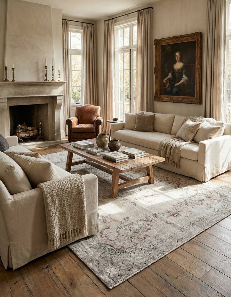 Detail image of 6' 4 x 9' 8 Ultra Vintage Wool Rug