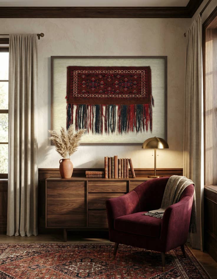 Detail image of 2' 1 x 3' 1 Textile Wall Art Rug