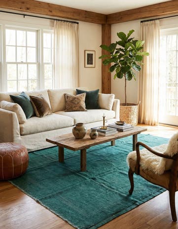 8' 2 x 10' 2 Hand Knotted Moroccan Wool Rug