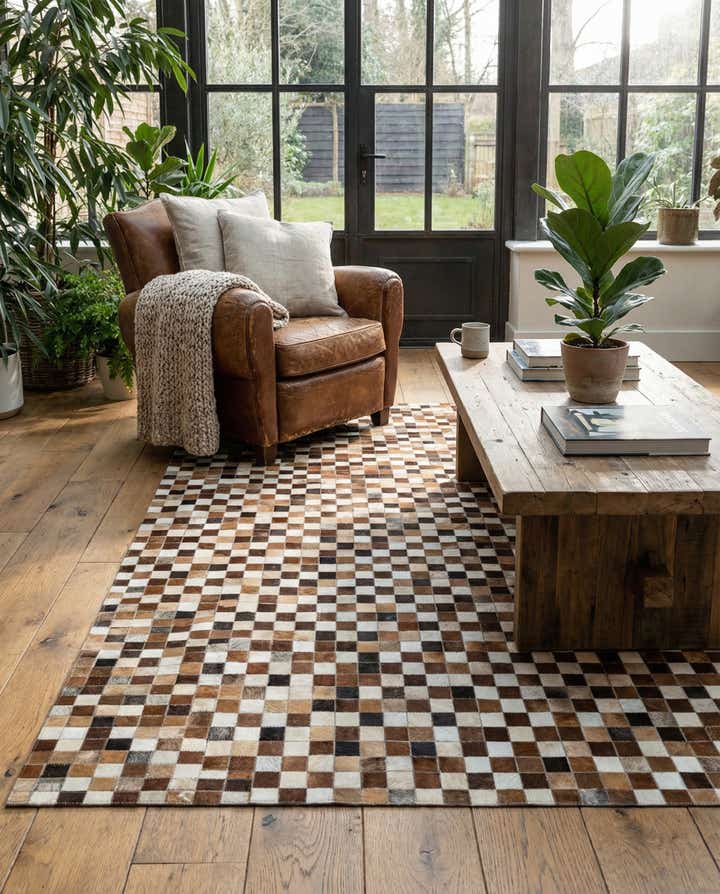 5' x 7' 11 Cowhide - Patchwork Rug