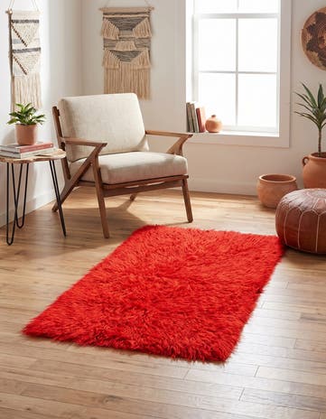 2' 5 x 4' 5 Hand Knotted Moroccan Wool Rug