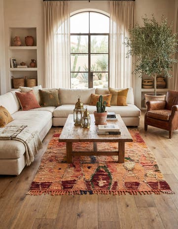 5' 2 x 5' 7 Berber Square Rug