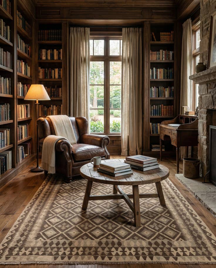 Detail image of 6' 11 x 9' 8 Hand Woven Kilim Maymana Wool Rug