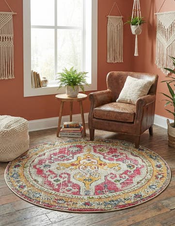 Washable Arte Round Rug
