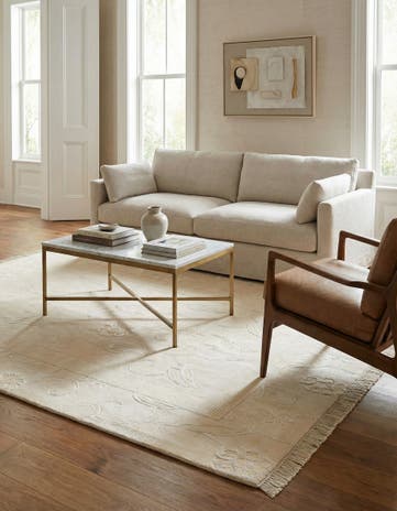 5' x 6' 7 Hand Knotted Darya Wool Rug