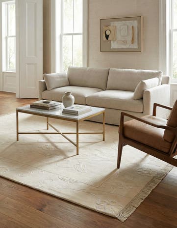 5' x 6' 7 Hand Knotted Darya Wool Rug