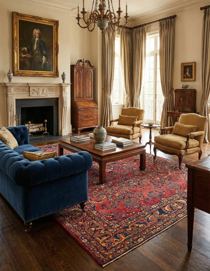 Detail image of  9' 2 x 11' 2  Hand Knotted Liliyan Persian Wool Rug