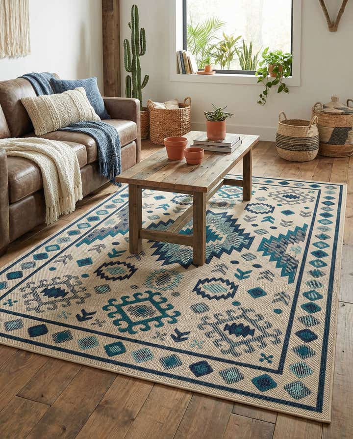 6' x 9' Easy-Clean Baja Indoor / Outdoor Rug